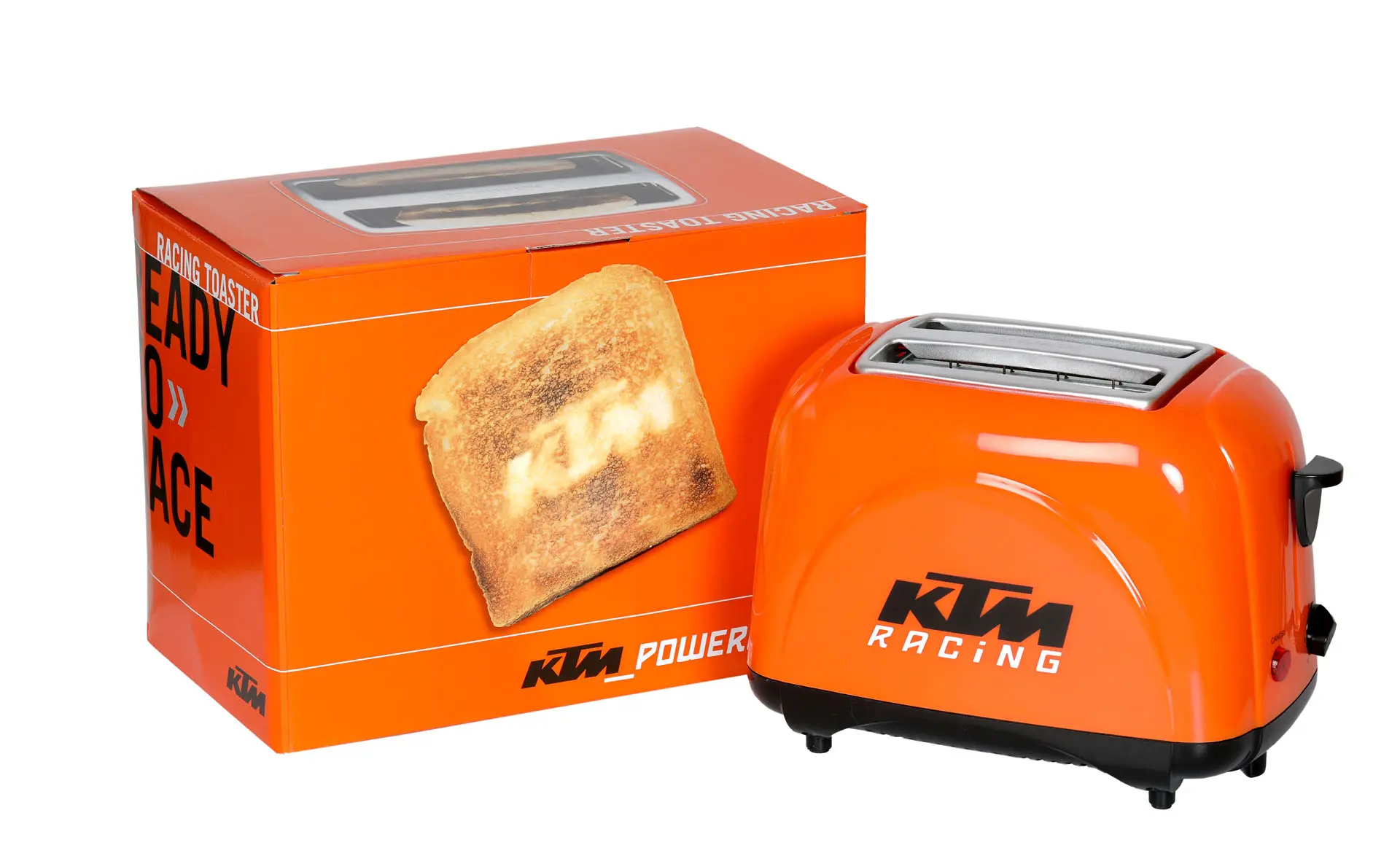logo toaster- toaster bedruckt mit verpackung